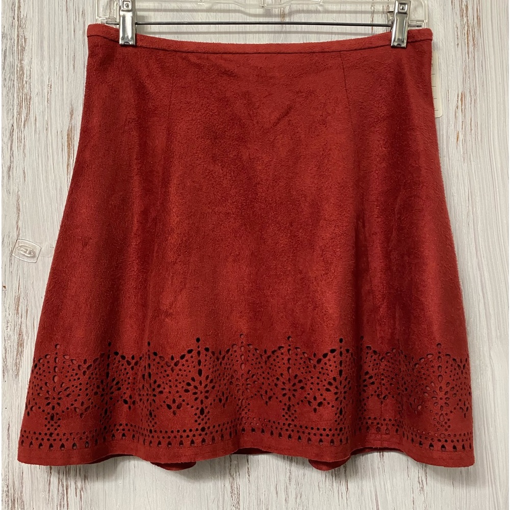 Express faux, suede short skirt